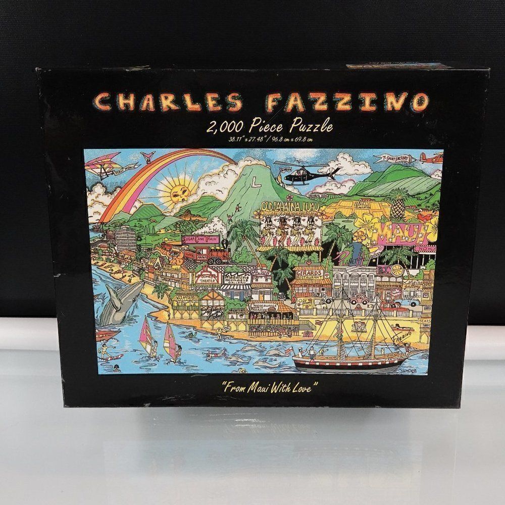 Charles Fazzino From Maui With Love Glitter Puzzle